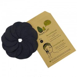 Abschminkpads schwarz aus Bio-Baumwolle