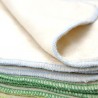 Flanell-Frottee-Waschlappen 12er Pack ca. 19 x 20 cm aus Baumwolle
