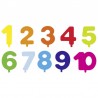 Geburtstagskranz Regenbogen mit Zahlen 1-10