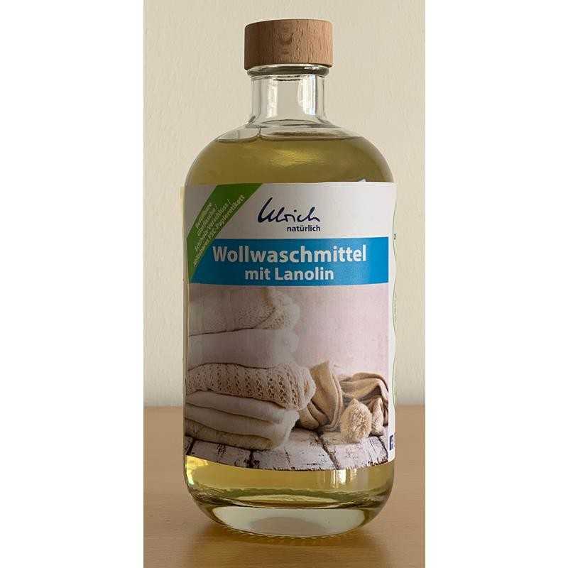 Wollwaschmittel mit Lanolin (500 ml Glasflasche) Ulrich natürlich