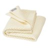 Baby-Waben-Strickdecke aus Merino-Wolle k.b.T. 80 x 100 cm