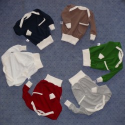 Bündchen-Shirt aus (Bio-) Baumwolle (k.b.A.) uni oder gemustert